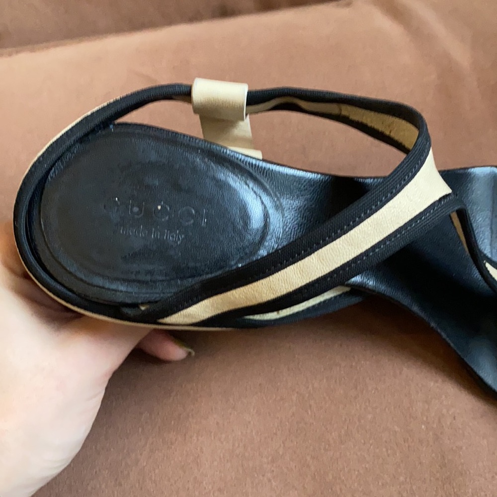 Gucci Sandals Sand Pelle S. Cuoio in Panama White - Picture 3 of 6